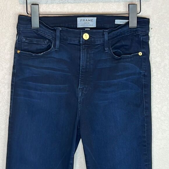 Frame Denim Le Crop Flare High-Rise Jeans Size 30 - Picture 4 of 16